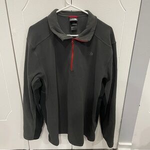 The North Face Grey Fleece 1/4 Zip Pullover
